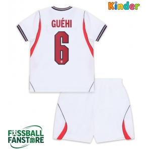 England Marc Guehi #6 Replik Heimtrikot Kinder WM 2026 Kurzarm (+ Kurze Hosen)